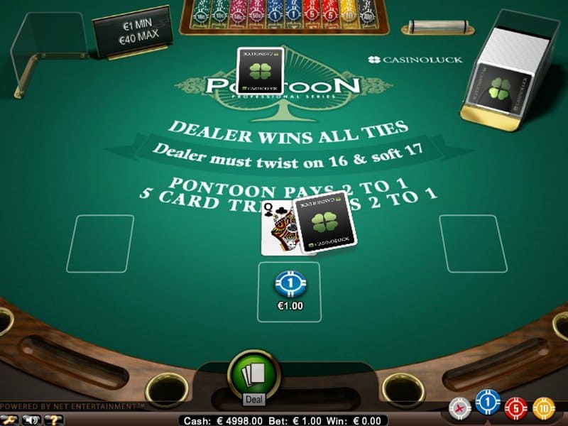 table de jeu de black jack